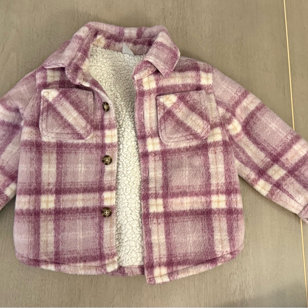 Carter's Pink Plaid Kids Jacket